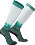 Calcetines de compresión estampados Nathan Speed hasta la rodilla Blanco/Verde
