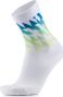Sidas Run Colors Geo Socks - White/Green/Blue