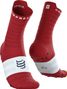 Calcetines Compressport Pro Racing V4.0 Ultralight Run High Rojo/Blanco