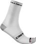 Par de calcetines Castelli Rosso Corsa Pro 15 Blanco