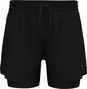 Odlo Zeroweight 5'' Schwarz 2-in-1-Shorts