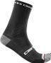 Par de calcetines Castelli Rosso Corsa Pro 15 negro