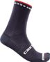 Paire de Chaussettes Castelli Rosso Corsa Pro 15 Bleu foncé