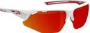 Lunettes AZR GALIBIER Blanc / Rouge Ecran Rouge Multicouche