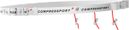 Ceinture porte-dossard Compressport Race Belt Blanc 