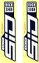 RockShox SID Ultimate 29'' Decal Kit White Blue