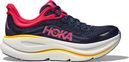 Hoka Bondi 9 Running Shoes Blue/Pink Women's