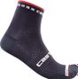 Pair of Castelli Rosso Corsa Pro 9 Socks Dark Blue