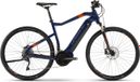 Haibike SDuro Cross 5.0 Hybrid Touring Bike Shimano Deore / XT 10S 500 Wh 700 mm Blue Orange 2020