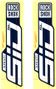Kit de pegatinas RockShox BoXXer 27/29'' Blanco Azul