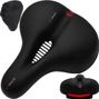 Selle de vélo Comfort Foam Femme/ Homme - Noir - Avec tapis de selle