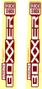 RockShox BoXXer 27.5/29'' Decal Kit Silver Red