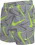 Bañador Nike Swim Breaker Pebble AOP de 4 pulgadas, gris/verde, para niño