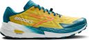 Brooks Catamount 4 Geel/Blauw Heren Trailschoenen