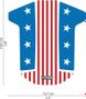 DYEDBRO Sticker de garde boue American Flag (sur commande) RockShox