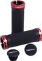 Coppia di Maniglie Neatt Race Small 95mm Nero / Rosso