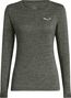 Maglietta a maniche lunghe Salewa Puez Melange Dry Verde Donna