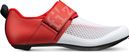 Produit Reconditionné - Chaussures de Triathlon Fizik Hydra Blanc/Rouge