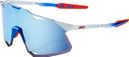 100% Hypercraft TotalEnergies Team Brille Matte Weiß/Matallic Blau