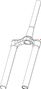 Krone oben Rockshox BoXXer 38mm OffSet 48mm Hoch