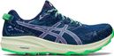 Zapatillas Trail Running Mujer Asics Fuji Lite 3 Azul Verde