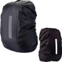 Housse de pluie pour sac à dos réfléchissante étanche - noir - 30/40L