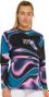 Maglia Dharco Race donna a manica lunga nero rosa