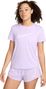Maglia a manica corta viola Nike One Swoosh Donna