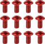 Torx T25 Schrauben für Bremsscheibe – Edelstahl – M5×9 mm – Rot – 12 Stück