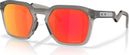 Oakley Sunglasses - HSTN SQ Matte Gray Smoke/Prizm Ruby/Ref: OO9533-0254