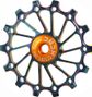 Jockey Wheel KCNC Narrow/Wide Long teeth OilSlick 14 Dents