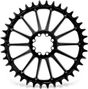 Runde Garbaruk Direct Mount 8-Schrauben-Kurbelplatte für Sram-Kurbelgarnitur, schwarz