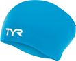Cuffia da bagno blu Tyr per capelli lunghi