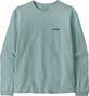 Camiseta de manga larga para mujer Patagonia P-6 Logo Responsibili-Tee Azul