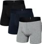 Lot de 3 Boxer Saxx Droptemp Cooling Cotton Gris/Noir