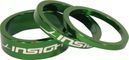 Insight 1-1/8'' x3 Spacers Green