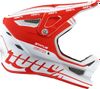 100% Status Caltec Red / White Full Face Helmet