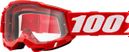 100% Accuri 21 Red Goggle - Clear Lens