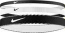 Mini fasce (x3) Nike Flex Classic Misto Nero/Bianco