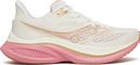 Saucony Endorphin Speed 5 hardloopschoenen wit/roze dames