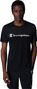 Champion Micro Mesh Short Sleeve Shirt Black