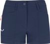 Pantaloncini Salewa Puez Durastretch Cargo blu da donna