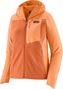 Forro polar Patagonia R1 CrossStrata Hoody Naranja Mujer