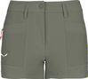 Pantaloncini Salewa Puez Durastretch Cargo verdi da donna