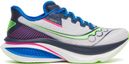 Chaussures Running Saucony Endorphin Azura Blanc/Bleu/Rose Homme