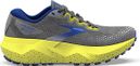 Brooks Caldera 6 Grey Yellow Blue Men's Trail Shoes