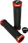 Ice Lock-on Grips Diamond Zwart/Rood