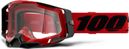 Masque 100% Racecraft 2 Rouge - Ecran Clear