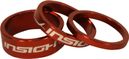 Insight 1-1/8'' x3 Spacers Red