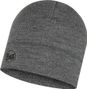 Unisex Buff Midweight Merino Beanie Grey